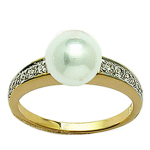 Kullatud s&otilde;rmus 'Catherine' elevandiluust kuld - 7 mm 52 valge