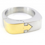 H&otilde;be-kuldne terasest s&otilde;rmus 'Thorgal' 56 kuld