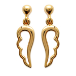 Les Tr&eacute;sors De Lily [J3111] - kullatud  Angel Wings  k&otilde;rvar&otilde;ngad - 20x6 mm kuld