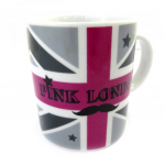Les Tr&eacute;sors De Lily [L8973] - Mug c&eacute;ramique 'So British' rose gris punane
