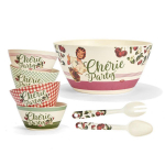 Les Tr&eacute;sors De Lily [Q6431] - Bambusest magustoidukomplekt  French Vintage  (Ch&eacute;rie Party) - 25x16 cm beež