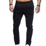 (M-4XL) &Uuml;hev&auml;rviline pingutusn&ouml;&ouml;r elastne v&ouml;&ouml;koht Sport plisseeritud p&uuml;ksid p&uuml;ksid Meeste kombinesoonid meestele M must