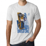 Meeste Vintage T-s&auml;rk Graafilise T-s&auml;rgiga Bradford Lifestyle Vintage Valge XS