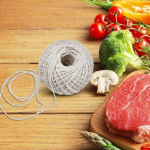 Toiduvalmistamise t&ouml;&ouml;riistad Lihuniku puuvillane n&ouml;&ouml;r liha grilln&ouml;&ouml;rid liha vorst k&ouml;is