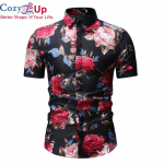 Cozy Up Summer Meeste l&uuml;hikeste varrukatega s&auml;rk Prindiga noorte moetrendi moe rannas&auml;rk 3XL must