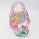 Pop It Fidget M&auml;nguasjad Silikoonist Push Mull Crossbody kott Sensoorne stressi leevendaja Autism T&auml;iskasvanud Laste K&auml;ekott M&uuml;ndikott Rahakott Kingitused