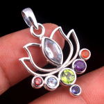 Chakra ripats Reiki ripats Lihvitud 7 kivist lootose ripats Ap6337