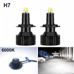 2tk 8-poolne 20000LM 3D H7 LED Canbus 360&deg; H1 H3 HB3 HB4 9012 Hir2 Led H11 H8 9006 9005 auto esitule pirn Udulamp Autole 12V H7 valge