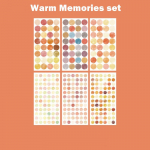 6-leheline Otsi ajakava kleebised Mitmev&auml;rvilised t&auml;pid Marker Kleebised M&auml;rkus P&auml;eviku ajakava albumi kaunistus