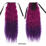 Corn Wave hobusesaba pikendus 24 tolli pikk laineline lokkis klamber Juuksepikendused kohev hobusesaba s&uuml;nteetiline juuks mustanahalistele naistele