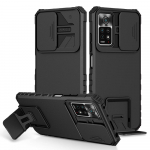 KEYSION p&otilde;rutuskindel &uuml;mbris Redmi Note 11 11S 11 Pro 5G 10 Push Pull kaamera kaitse Live Stand telefoni kate Xiaomi 11T Pro jaoks for Redmi Note 11 must