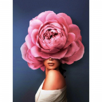 Teemantmaalikomplekt, portree, naine, 5D, isetegemine, teemanttikandid, lillepildid kividest mosaiigist kodukaunistus Full Round 20x30CM