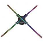 F52 3D Hologramm projektor Reklaamiekraan Ventilaator Seinale paigaldatav pleier 3D Paljasilm 2K HD LED Fotovideo Ventilaator EU Plug