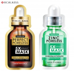 Rojukiss Akne/Pinduv/Punane seerum/Gluta/HYA/Omega/Perfect/Repair/Valge/Tsingi poorideta 5X intensiivmask 25 ml - Tai nahahooldus Perfect 1 & Zinc 1