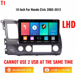 Icreative Androidi autostereo raadio Honda Civicu 2005&ndash;2012 jaoks Multimeedia Videopleier Navigatsioon GPS 2 Din WiFi Audio