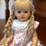 NPK 55 cm Baby Doll Girl Reborn Princess Pehme kogu kehaga silikoonist vanninukk 55cm