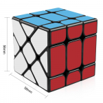 Kuubik Eba&uuml;htlane 3x3 Kiiruskuubik Pusle Sile P&ouml;&ouml;ramine Viltune Maagiline Kuubik Antistress M&auml;nguasjad Kingitus