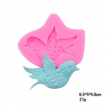 Bird harakas vibu fondant koogi kaunistus silikoonvorm DIY &scaron;okolaadist j&auml;&auml;v&otilde;res k&uuml;psetamine