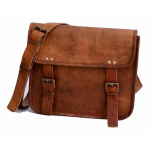 K&Auml;SIT&Ouml;&Ouml;D Ehtsast pruunist nahast Vintage Retro meeste s&uuml;learvuti I pad MESSENGER BAG 13x10x3 pruun