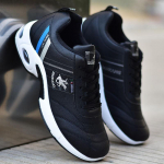 Libisemiskindel nahast pealispind Vee- ja &otilde;likindel mustad meeste kingad Meeste &uuml;ksikud kingad tossud 42