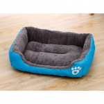 1 tk Lemmikloom suur koera voodi soe maja kommiv&auml;rvi ruudukujuline pesa v&auml;ike lemmiklooma kennel kassi koera voodi ZPG 45x30 cm sinine