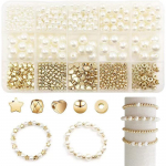 720PCS/BOX p&auml;rlkost&uuml;&uuml;m Pentagrami vahehelmeste tarvikute k&auml;siraamat DIY helmestega k&auml;ev&otilde;ru k&otilde;rvar&otilde;nga kaelakee komplekt 720pcs/box