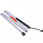 Sagit vaegn&auml;gijate pime jalutuskepp 4 sektsiooniga kokkupandav alumiiniumkepp 124cm pikk One Size valge