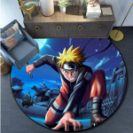 Multifilm Naruto &uuml;mmargune vaip Elutuba Magamistuba Libisemiskindel p&otilde;randamatt 60cm