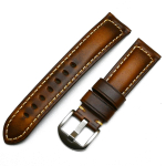 Ehtsast nahast kellarihm 18mm 20mm 22mm pruun must punane sinine vintage k&auml;sitsi valmistatud kellarihm 20mm