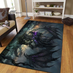 Tume draakon Vaibad Mood 3D-printimine Fantaasia Draakon Elutuba Magamistuba Suur ala pehme vaip Kodu Lastetoa p&otilde;rand Matt 200cm x 160cm