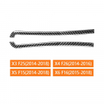 Auto tahavaatepeegli kokkup&otilde;rkevastase riba kleebis BMW X3 F25 X4 F26 X5 F15 X6 F16 t&otilde;elise s&uuml;sinikkiust kaunistusega 2pcs