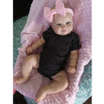 50/60 cm Reborn Baby Doll mudilane t&otilde;eline pehme puutega maddie k&auml;sitsi joonistatud juustega, kvaliteetne k&auml;sitsi valmistatud nukk 50cm