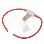 Veoauto kaitsmehoidja &uuml;lekuumenemise kaitse Veekindel kaitsme juhtmehoidik 12AWG TPE+ PVC 31,5 cm / 12,4 tolli pikkus white
