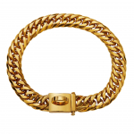 Lemmiklooma kett koera kaelarihm 16mm kuldne roostevabast terasest kaelakee prantsuse buldogi pitbulli kaelarihm XS 17mmX35cm