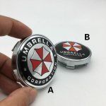 4 TK/60 mm autostiil UMBRELLA CORPORATION Embleem auto rattarummu keskkork M&auml;rgi kleebis Autotarvikud 56mm A