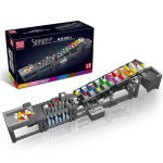 MOLD KING 26009 Rainbow Stepper Loomingulised &otilde;ppem&auml;nguasjad Mootoriga mudel Ehitusklotsid Poistele Kokkupanekklotsid lastele Kingitused