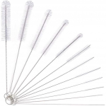 Pudelihari, 12 tk puhastusharjade komplekt Mitmeotstarbeline torupudelihari, klaviatuur, katseklaas, veekeetja suu, kraanikauss, pudelid, kohvimasin (Valge) 22x5x2cm