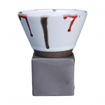 200 ml toorkeraamika lehtri kohvitass p&otilde;hjaga kuumuskindel k&auml;sitsi valmistatud Jaapani stiilis latte cappuccino tee espresso kitsenev kruus s&uuml;nnip&auml;evakingitus 200ML