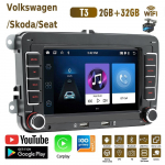 2Din Android Carplay GPS-auto multimeediumipleier Volkswagen Golf Polo Tiguan Passat b7 b6/SEAT Leon/Skoda Octavia 2+32GB jaoks 1+32GB