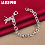 925 h&otilde;bedast AAA tsirkoonist Dragonfly ripatsist k&auml;ev&otilde;ru ehted 20cm