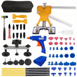 Auto lehtmetallist m&otilde;lkide parandamise t&ouml;&ouml;riistad Auto kere v&auml;rvivaba segatud suurusega iminapa t&otilde;mmitsate komplekt Auto hoolduse renoveerimiskomplekt 76 Pcs Repair Tools Kit