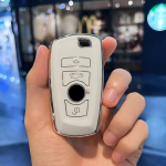 Moodne TPU auto kaugjuhtimispuldi v&otilde;tme&uuml;mbrise kate BMW 1 3 5 7 seeria X1 X3 X4 X5 F10 F15 F16 F20 F30 F18 F25 M3 M4 E34 tarvikud Key Case valge