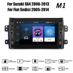 8-tolline 2-din Android-autoraadio multimeediumivideopleier Suzuki SX4 2006-2013 jaoks Fiat Sedici 2005-2014 jaoks koos nupunupuga Carplay WiFi 2+32GB 1+32GB