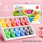 12/24 v&auml;rvi/komplekt Tilgakujulised v&auml;rvipliiatsid Mittem&auml;&auml;rdunud k&auml;tega pestavad, ohutud, mittetoksilised lastele Baby v&auml;ikelapse kingitus alushariduse t&ouml;&ouml;riistad 12 Color Water Drop