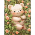 Teemantmaal t&auml;ispuur Rebane p&otilde;der &uuml;mmargune teemantmaal K&auml;sitsi valmistatud ilus paabulind elevant loom isetehtud teemantmosaiikmaal kodukaunistus Full Round 25X37.5CM