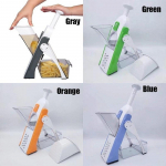 Uus k&auml;sitsi juurviljaviilutaja Kokkupandav riivviilutaja K&ouml;&ouml;gividinad Ohutuid k&ouml;&ouml;giviljaviilutid, mida on lihtne l&otilde;igata kartulikr&otilde;psude praadimist&ouml;&ouml;riist hall