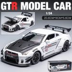 1/24 skaala &uuml;hildub GTR mudelauto m&auml;nguasjaga, tsingisulamist tagasit&otilde;mmatav m&auml;nguauto heli ja valgusega lastele, poistele t&uuml;drukule kingitus 1/24-20.8x8.6x5.6cm