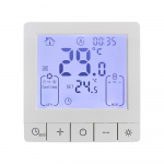Nutikas termostaat kodu programmeeritava temperatuuri juhtimise jaoks IP20 kaitse 24h ajastatud sisse/v&auml;lja digitaalne Electric Heating valge