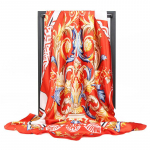 Kvaliteetsed luksuslikud siidist sallid peapael Sallid kaelasall naistele kett siidist sall naiste dekoratiivne sall 90*90cm punane