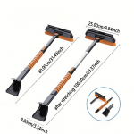 Multifunktsionaalne auto lumelabidas, tuuleklaasi j&auml;&auml;t&otilde;rjelabida lumehari, teleskoop lumelabida hari, talvised lumepuhastusvahendid Triple must